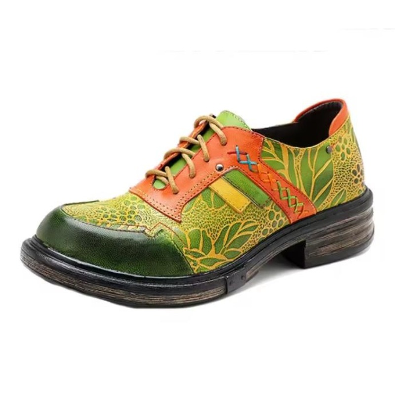 Ethnic Fashion Walk - 4cm 2025 Sheepskin Leather Autumn Walking