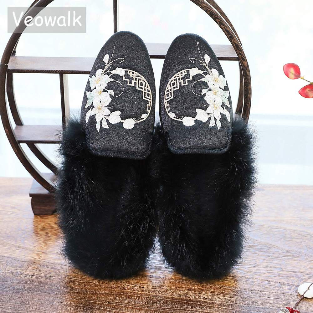 Ethnic Fashion Walk - Veowalk Winter Warm Fluffy Women Fashion