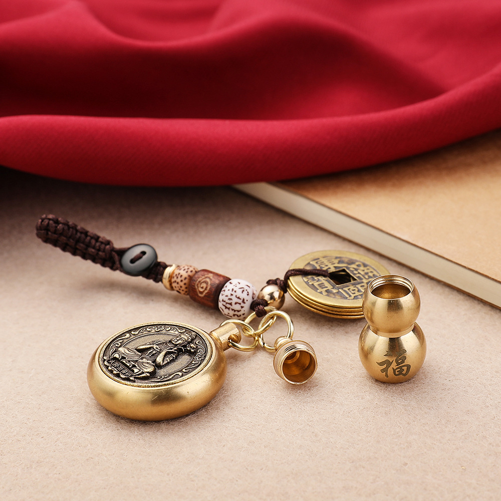 Brass Gourd Pendant Eight Zodi - огляд і ціна Ethnic Fashion Co In