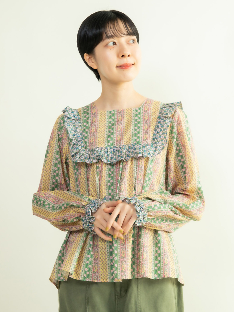 Sweet Floral Print Shirt with  - огляд і ціна Ethnic Fashion Brands
