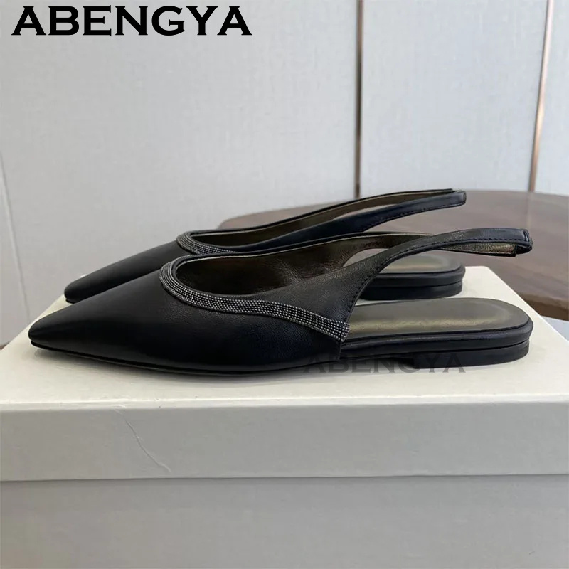 Pointy Toe Flat Heel Sandals f - огляд і ціна Ethnic Fashion Walk