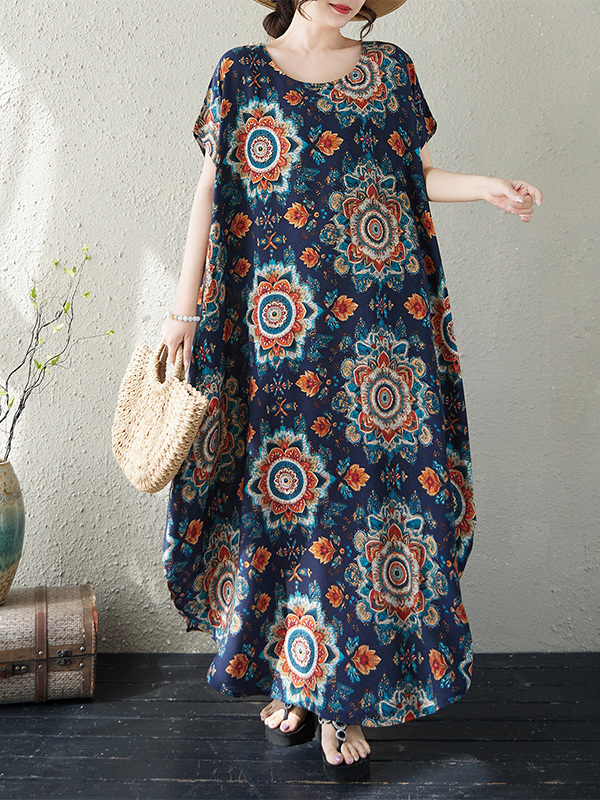 Loose Fit round Neck Cotton Li - огляд і ціна Ethnic Fashion Walk