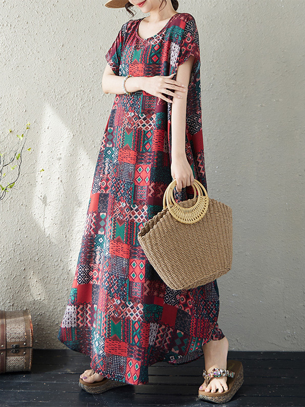 Loose Fit round Neck Cotton Li - огляд і ціна Ethnic Fashion Walk