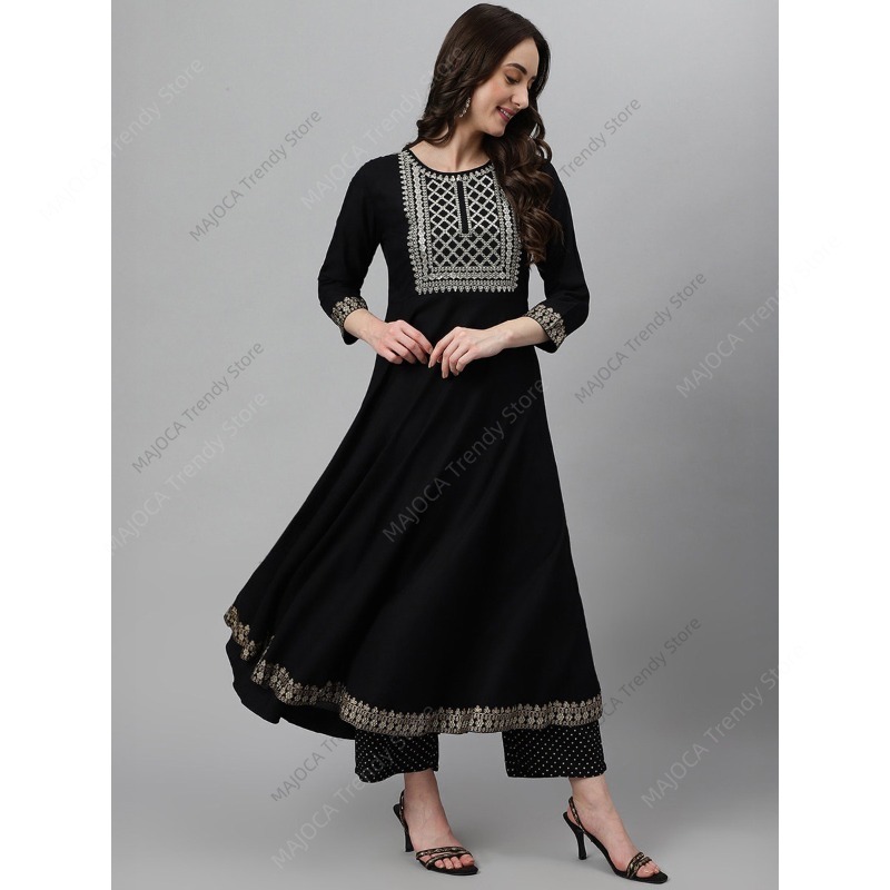 Indian Pakistani Women Black R - огляд і ціна Salwar Kameez Set