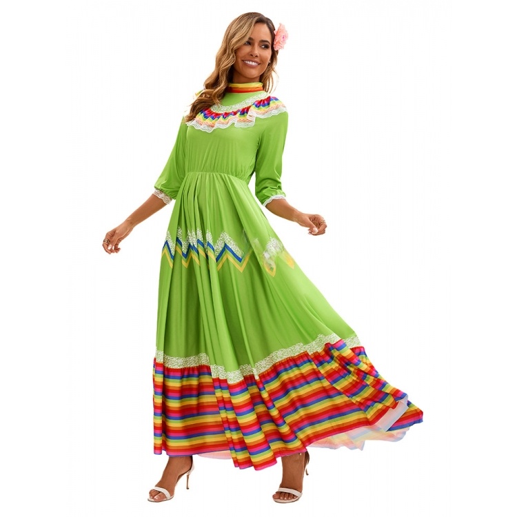 Women's Ethnic Dance Dress wit - огляд і ціна Ethnic Fashion Trends 2025