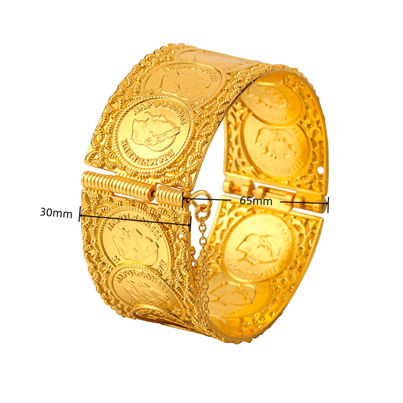 Vintage Coin Pattern Cuff Brac - огляд і ціна Ethnic Fashion Co In