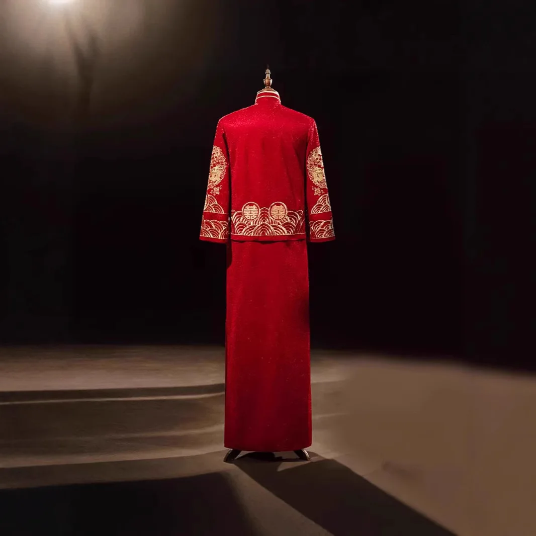 Embroidery Xiuhe Men's Clothin - огляд і ціна Salwar Kameez Set